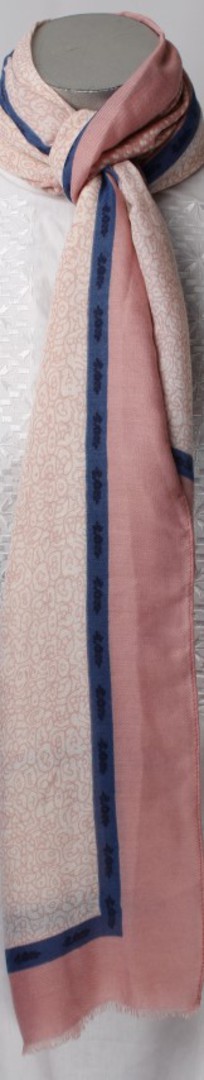 Soft winter printed scarf pink Style: SC/4264PNK image 0